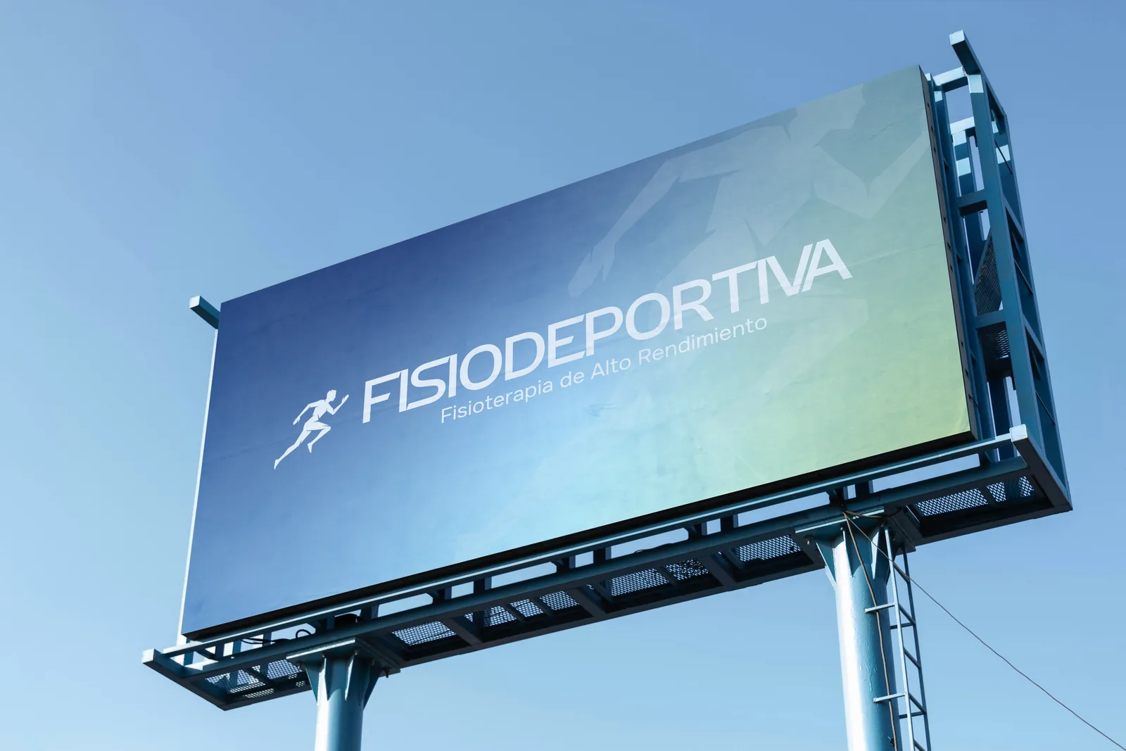 Fisiodeportiva — aplicación de marca en cartelería, Simbiosi Studio