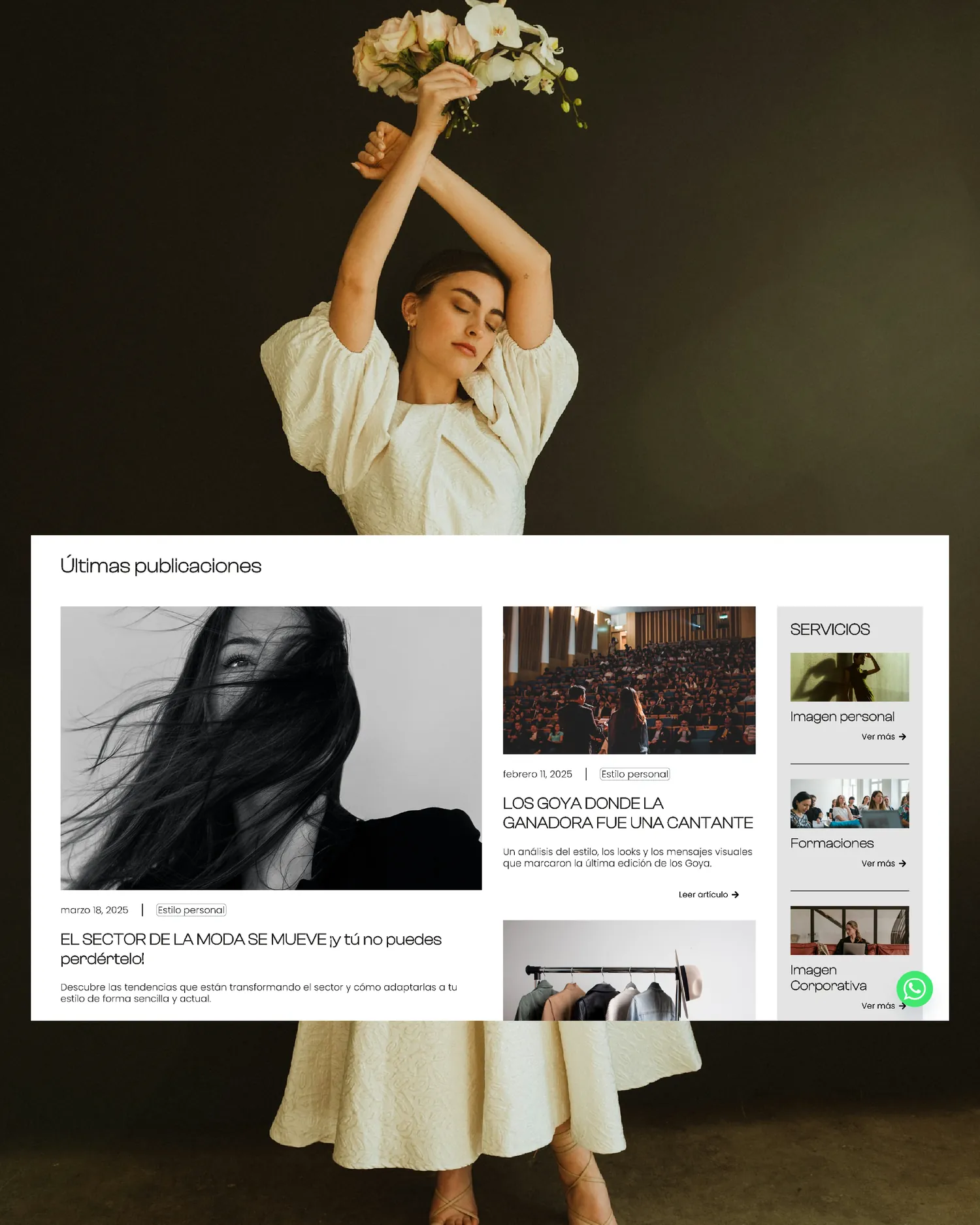 Margarita Diosdado — Rediseño web, Simbiosi Studio