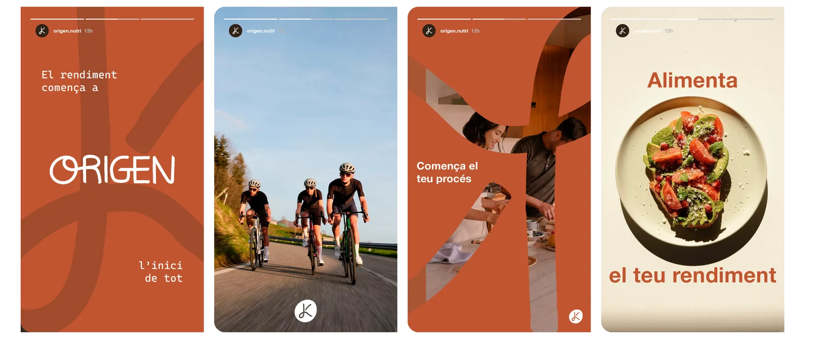 Origen — stories de marca en redes, Simbiosi Studio