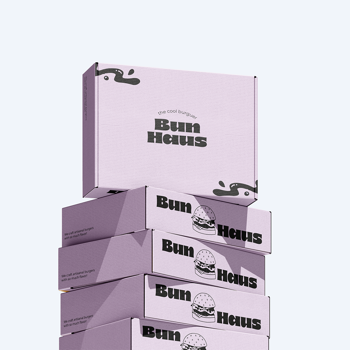 Caja hamburguesa — Bun House